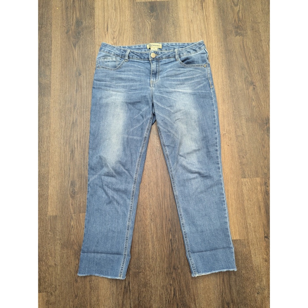 Democracy Flexellent Jeans Womens 10 Blue Medium Wash Ankle Cropped‎ Denim